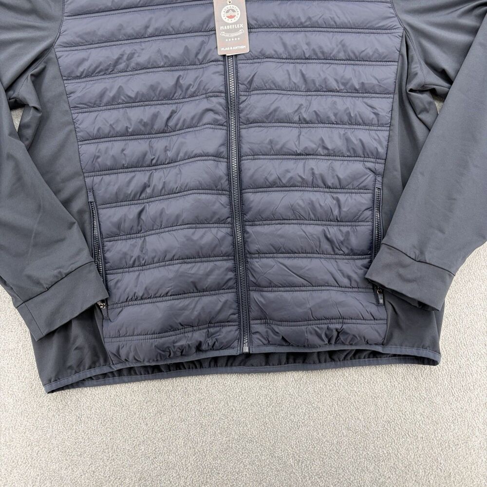 Flag & Anthem Madeflex Hybrid Puffer Jacket Mens XL Navy NWT Performance - Picture 3 of 8